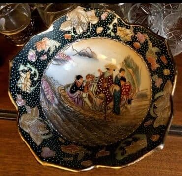 kafeyni serviz: Qəhvə dəsti, rəng - Qızılı, Farfor, 15 nəfərlik, Yaponiya — 2