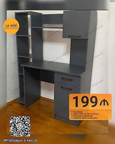 Yazı masası – LA MiNi (Laconic &amp; Minimalism) - Ölçülər: Dərinlik