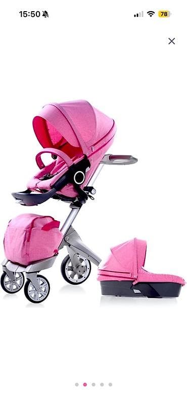 uşaq çantalar: Uşaq arabası – 3 təkərli, yüksək oturacaqlı model (Stokke tərzində — 2