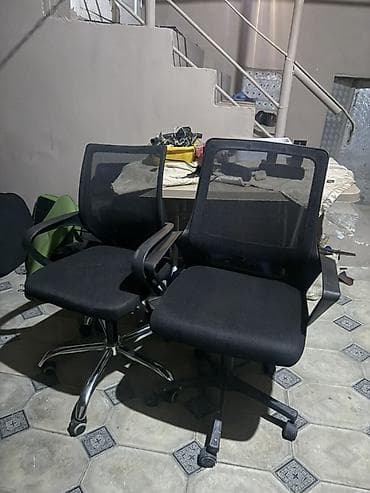 2el mebeler: Təkərli, Qolları tənzimlənmir, Parça — 1