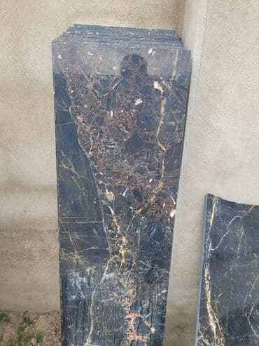 Ağlay: Qara mərmər pillə və lay-bloklar - Material: təbii qara mərmər — 1