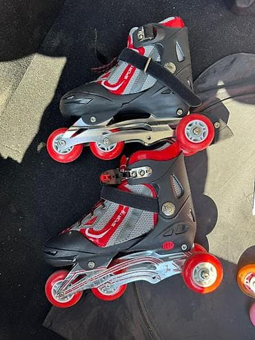 Inline skeyt (roller skates) – tənzimlənən ölçülü, 4 təkərli model - — 1