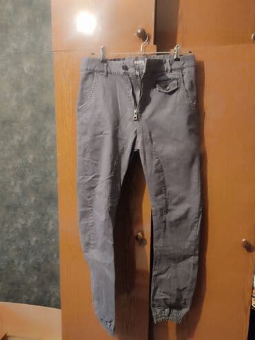 boş şalvar oğlan ucun: 2 ədəd kişi şalvarı dəsti 1) Boz rəngli Forex Jeans şalvar - Bel — 1