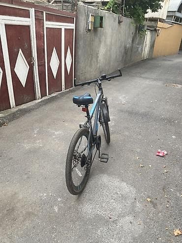 SAT dağ velosipedi – 26” - Çərçivə: yüngül alaşımlı, mavi-qara dizayn — 2