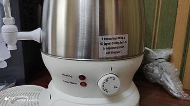 Samovar elektrik samovar Heager 1350 watt Güc 6 litr tutumlu Paslanmaz — 4
