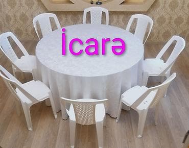 Digər avadanlıqlar: Stol stul icaresi.Masa və oturacaq kirayəsi Ad günləri, nişan, xına — 1