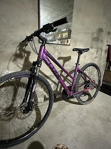 cube velo: Cube dağ velosipedi - Çərçivə: Alüminium hardtail, bənövşəyi rəngli - — 1
