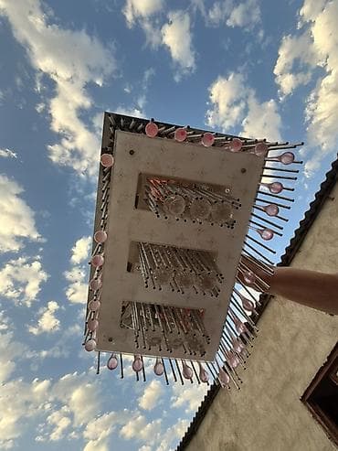 elde gul sekilleri: Çılçıraq, 9 lampa, Metal — 2
