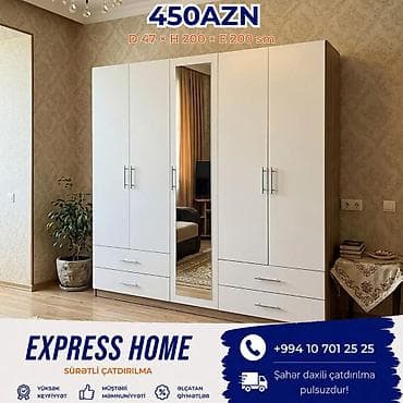 skafi: Yeni, 5 qapı, Siyirməli, Açılan, Düz dolab — 1