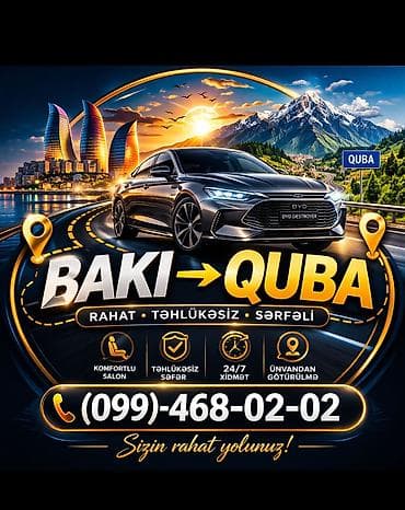 bakı gəncə avtobus bileti: Minik avtomobili, Bakı - Quba — 3