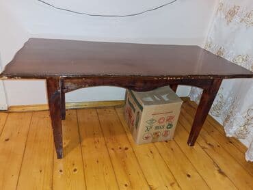 ev əşyaları ikinci el: Jurnal masası, İşlənmiş, Açılmayan, Dördbucaq masa — 4
