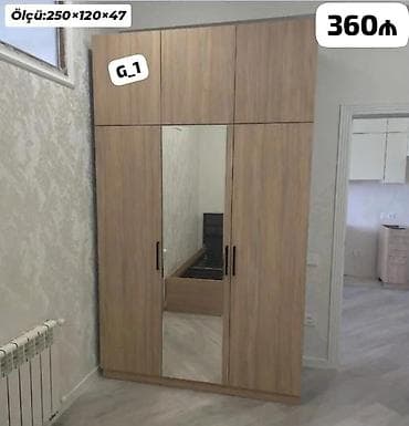 G_1 modeli paltar şkafı - Material: ağac teksturalı laminat - Ön