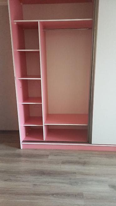 tek neferlik: 3 qapılı, Siyirməli, Rəngli, Digər material, Kupe, Düz dolab — 3