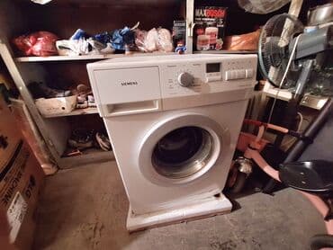 Stasionar telefonlar: Paltaryuyan maşın Siemens, 6 kq, İşlənmiş, Qurutma var, Kredit yoxdur, Ünvandan götürmə — 1
