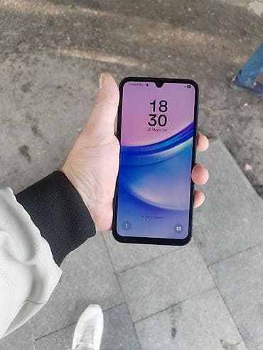ikinci el samovar: Samsung Galaxy A15, 128 GB, Barmaq izi, Face ID — 1