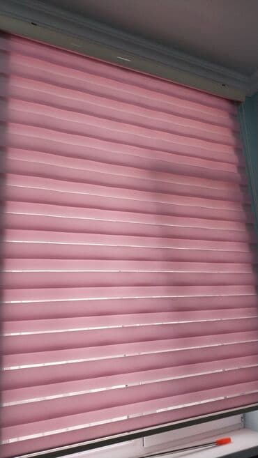 Pərdə – zebra tipli jalüz 30 man eni 150sm - Rəng: açıq çəhrayı -