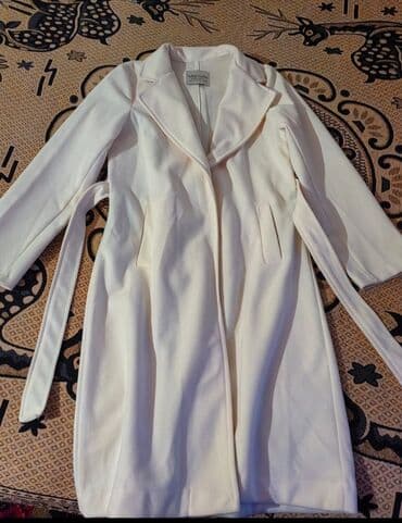 женские коричневые плащи: Плащ, M, цвет - Белый — 1