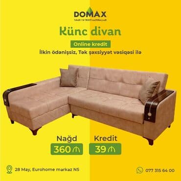 ikinci əl kunc divanlar: Künc divan, Qonaq otağı üçün, Yataq otağı üçün, Parça, Bazalı, Açılan, Kitab — 5