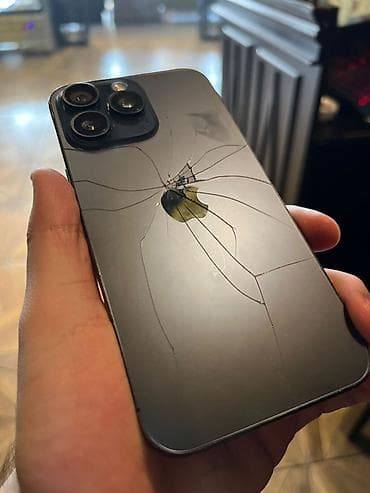 iphone dubay varianti: IPhone 15 Pro Max, 512 GB, Black Titanium, Qırıq — 1