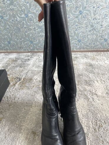 çəkmələr: Ölçü: 38.5, rəng - Qara, İşlənmiş — 4