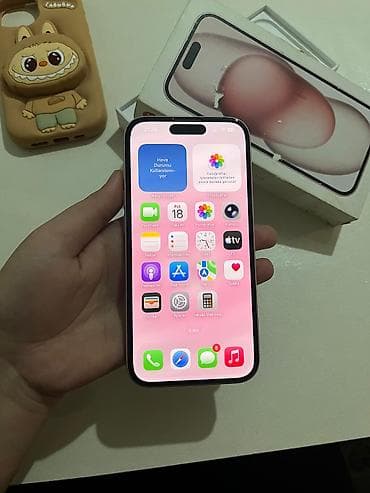 IPhone 15, 128 GB, Çəhrayı, Face ID