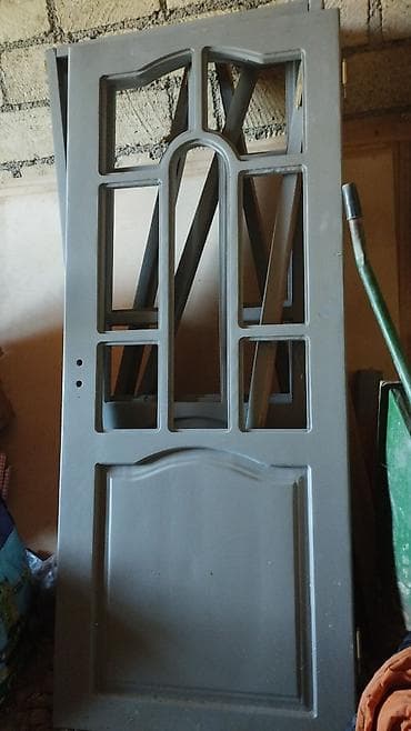 3 Ədəd 198×86 Taxda Qapı Üsdündə Şüşələri Ruçkası Petləsi Ramkası