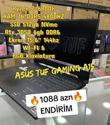 ASUS TUF Gaming, 15.6 ", AMD Ryzen 7, 512 GB