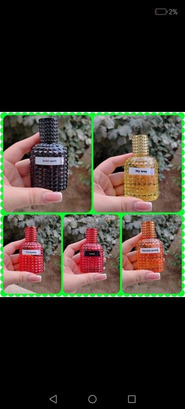 soel parfum memar ecemi: 50ml sadə qablasmada 30ml yağ 20ml suyu Fransa parfum ları bütün — 1
