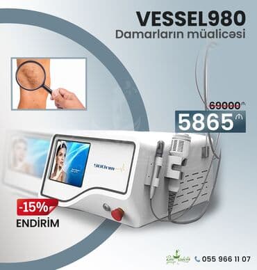 fizioterapiya avadanliqlari: Lazer terapiya aparatı - Damarların müalicəsi - Qerpesin müalicəsi - — 1