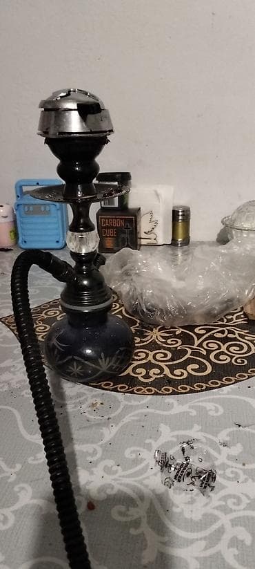 Mini-nərgilə dəsti - Kompakt ölçülü stolüstü nərgilə: şüşə kolba — 1