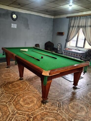 4 nəfərlik velosiped: Bilard masası – tam dəst - Ölçü: böyük ölçülü klassik bilard masası — 4