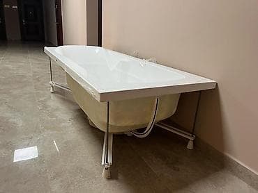 hamam seti: Vanna 1.90.85 təzə 150 manat Akril vanna, metal karkas ayaqlarla. - — 2
