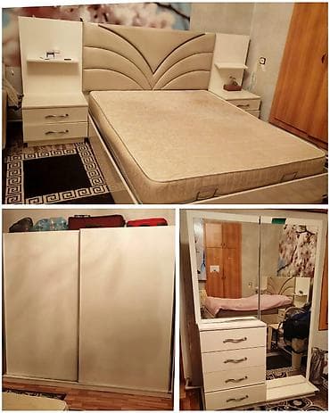 Yataq dəsti satılır 400₼.taxt bazalıdır.,matras var.Ünvan