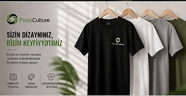 Reklam, çap: PressCulture – kofta və köynək üçün toxuma və fərdi çap xidməti - — 2