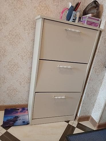 acilan kreslolar: 3 qapılı, Ağ, Digər material Ayaqqabı dolabı — 2