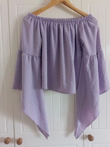 qadin kostyumlari modelleri: 👚Bənövşəyi rəngdə qadın bluzu ⭐ Yenidir, Türkiyədən alınıb - Model — 3