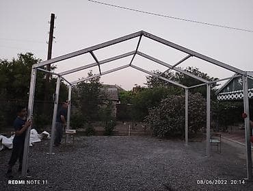 cib bıcaq satışı: Metal karkaslı tent/çadır konstruksiyası - Tətbiq: həyət, tədbir — 2