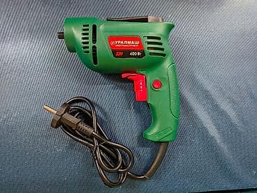 elektrik əl alətləri: Uralmaş Drel 400 Vt (patronsuz) Xüsusiyyətlər: - Güc: 400 Vt (korpus — 1