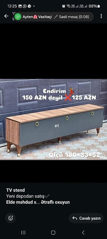 televizor atliqi: Siyirməsiz, Polkalı, Zəmanətsiz, Kredit yoxdur — 2