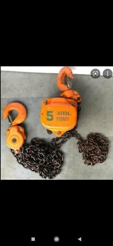 texnika satisi: Tal vital firması 1 tondan 5 tona kimi var zəncir 3 metrədir qiymətlər — 3