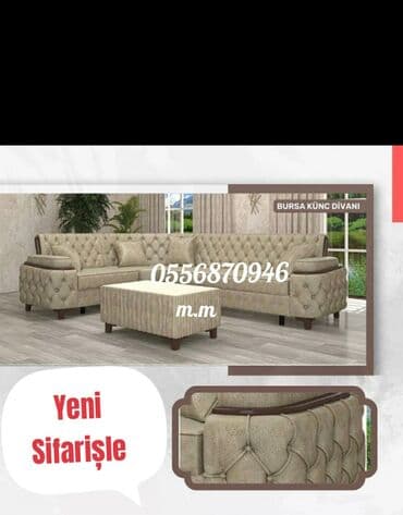 kreslo divan: Künc divan, Yeni, Açılan, Bazalı, Parça, Şəhərdaxili pulsuz çatdırılma — 10