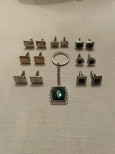 Бижутерия: Kişi aksesuarları dəsti – manjet düymələri, qalstuk sancaqları və — 4