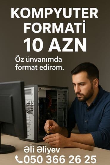 материнская плата баку: Kompüter formatı xidməti – 10 AZN - Stasionar kompüterlərin peşəkar — 1