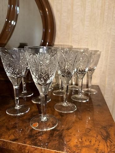 çaxır qabı: Qədəhlər, Xrustal — 2