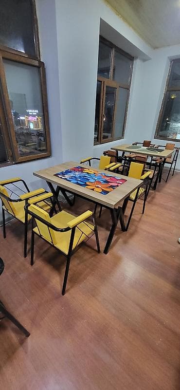 ustullar: Skameykalar ilə, Düz masa, 4 nəfər, Azərbaycan, Zəmanətli, Kredit yoxdur, Ödənişli quraşdırma — 4