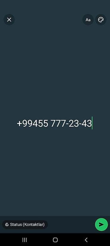 Xüsusi nömrə: 055 777-23-43 - Yadda qalan, asan oxunan