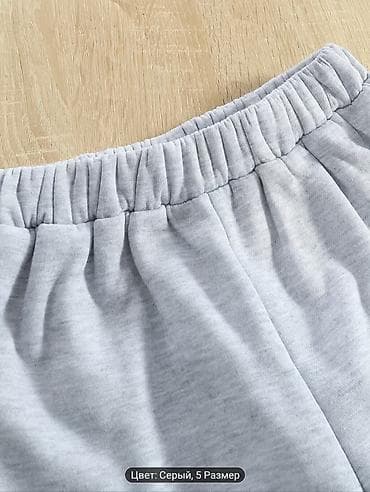 velür uşaq idman kostyumları: Uşaq üçün iki hissəli idman dəsti - Rəng: boz (серый) - Üst — 4