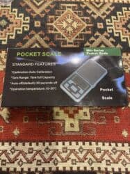 Quru inşaat materialları: Rəqəmsal cib tərəzi - Daşınan, qapaqlı dizayn - Mavi arxa işıqlı LCD — 2