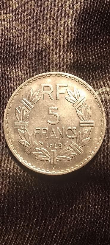 5 Frank, 1949 il, Vəziyyəti: Yaxşı — 2