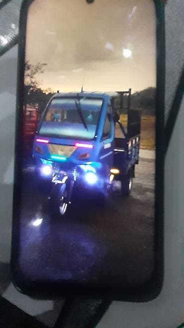 kredit avto aksesuar: Yükdaşıma üçün üçtəkərli minitruck/triportyor - Gövdə: mavi rəngli — 2